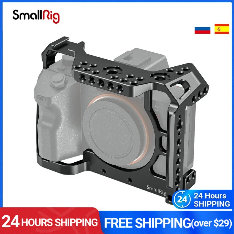 Облегающий каркас SmallRig A7R IV для камеры Sony A7R IV с креплением для холодного башмака/направляющей НАТО/установочными отверстиями Arri-2416
Облегающий каркас SmallRig A7R IV для камеры Sony A7R IV с креплением для холодного башмака/направляющей НАТО/установочными отверстиями Arri-2416