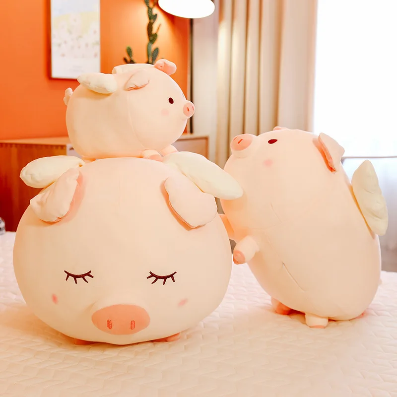Baby Stuffed Plush Dolls Net Red Angel Pig Plush Toy Cute Piggy Doll Children's Rag Doll Sleeping Pillow Room Decoration
Baby Stuffed Plush Dolls Net Red Angel Pig Plush Toy Cute Piggy Doll Children's Rag Doll Sleeping Pillow Room Decoration