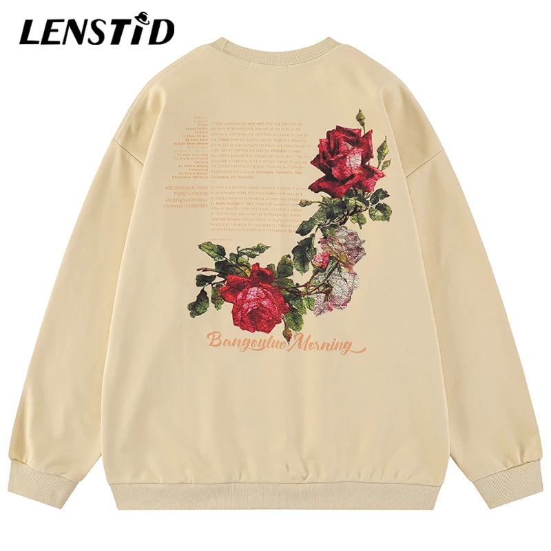 LENSTID Autumn Men Oversize Sweatshirts Hip Hop Flower Letter Pullover Hoodies Harajuku Streetwear Casual Cotton Sweat Shirts
LENSTID Autumn Men Oversize Sweatshirts Hip Hop Flower Letter Pullover Hoodies Harajuku Streetwear Casual Cotton Sweat Shirts