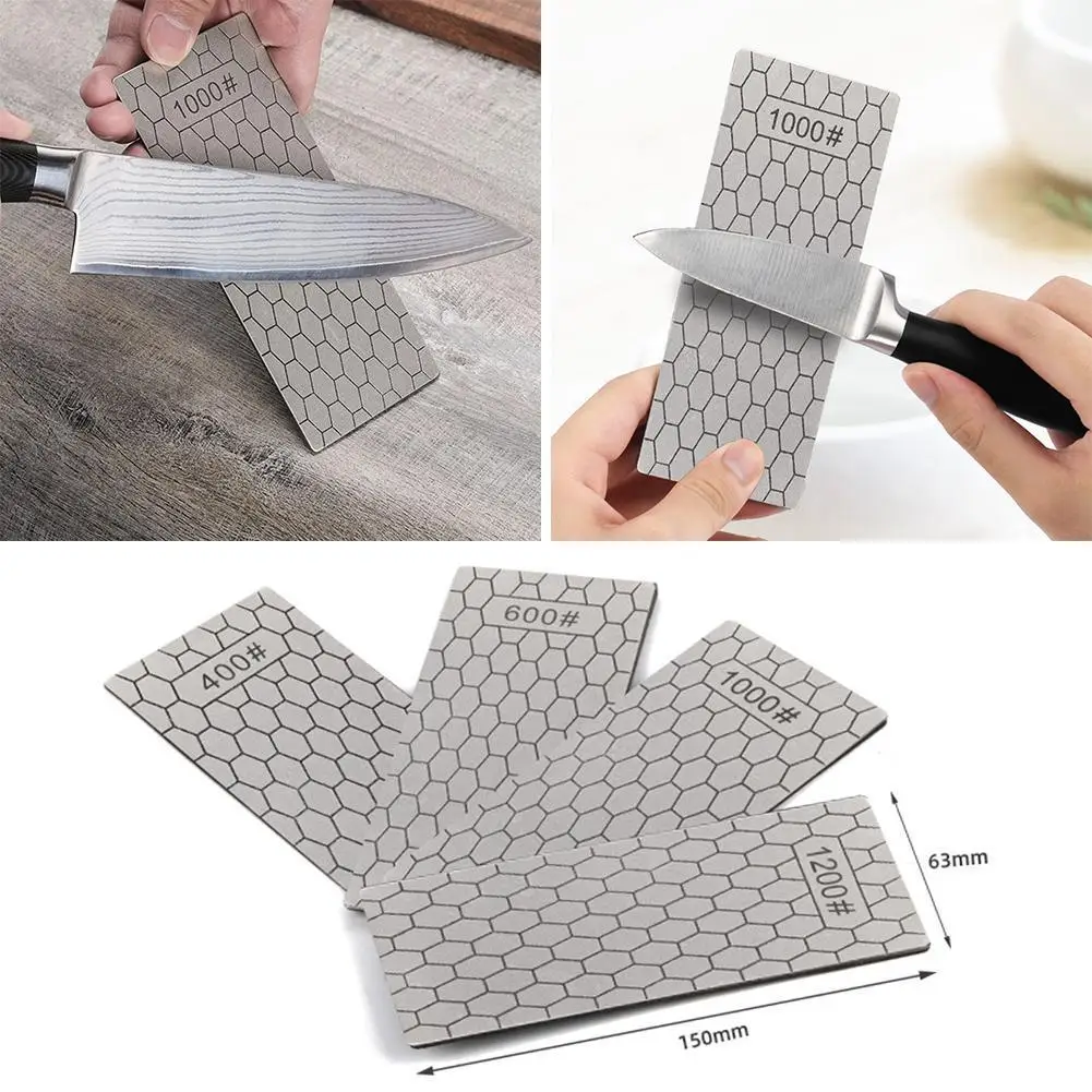 Diamond Knife Sharpener Sharpening Stone Kitchen Grinding Knife Tool 4pcs Whetstone Kitchen Knives Accessories 400 600 1000 1200
Diamond Knife Sharpener Sharpening Stone Kitchen Grinding Knife Tool 4pcs Whetstone Kitchen Knives Accessories 400 600 1000 1200