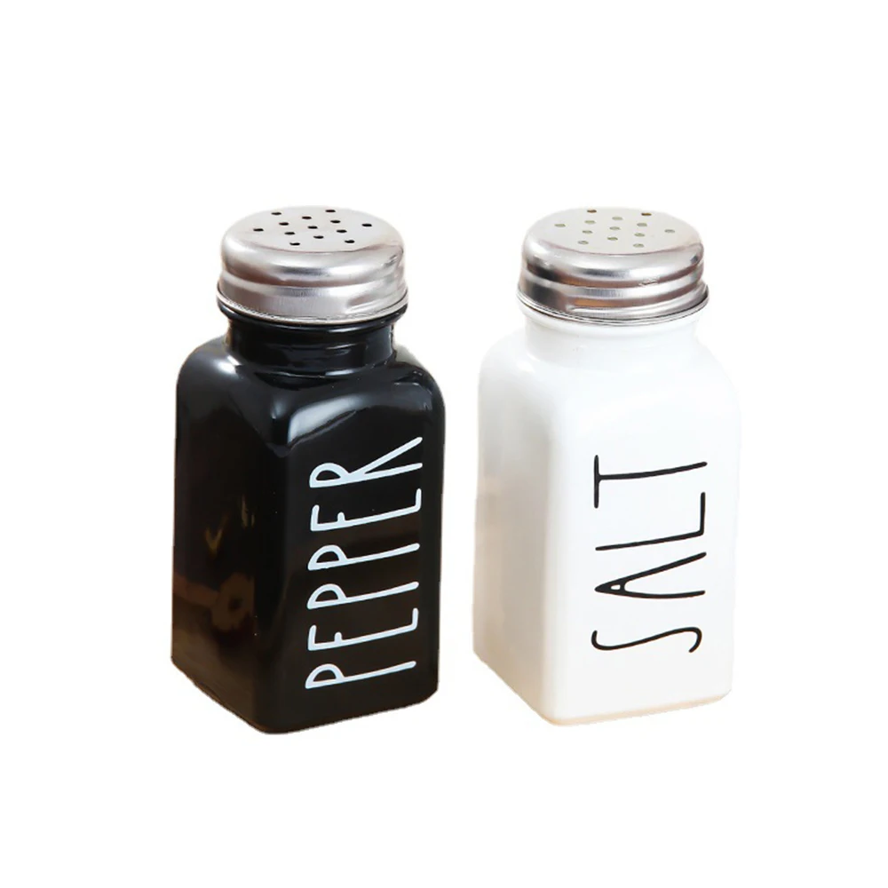 2pcs/set Glass Seasoning Bottle Black And White Salt Pepper Shaker Spice Bottles BBQ Grill Baking Tools Kitchen Storage Bottle
2pcs/set Glass Seasoning Bottle Black And White Salt Pepper Shaker Spice Bottles BBQ Grill Baking Tools Kitchen Storage Bottle