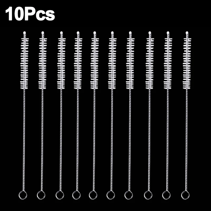 10Pcs Straw Cleaning Brushes Tube Pipe Cleaner Nylon Bristle Stainless Steel Long Handle Straws Small Holes Cleaning Brush Tools 
10Pcs Straw Cleaning Brushes Tube Pipe Cleaner Nylon Bristle Stainless Steel Long Handle Straws Small Holes Cleaning Brush Tools