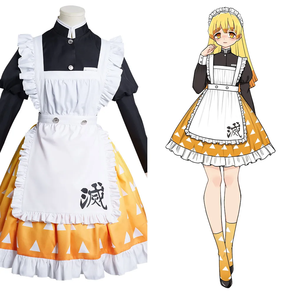 Demon Slayer Agatsuma Zenitsu Cosplay Costume Outfits Maid Dress Halloween Carnival Suit
Demon Slayer Agatsuma Zenitsu Cosplay Costume Outfits Maid Dress Halloween Carnival Suit