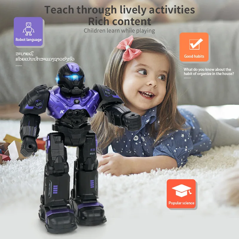 Intelligent Interactive Remote Control Robot Multi-function Can Sing, Dance, Charge And Play Children's Toys, Educational Gifts
Intelligent Interactive Remote Control Robot Multi-function Can Sing, Dance, Charge And Play Children's Toys, Educational Gifts