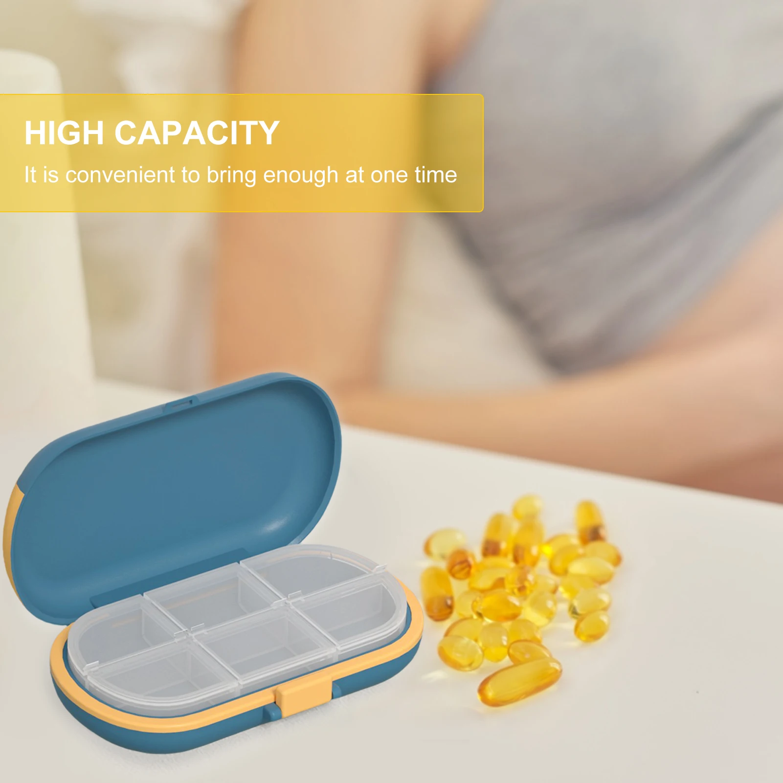 Pill Holder 4/6 Grids Portable Pill Tablet Dispenser Reliably Sealing Independent Travel Pill Organizer For Home Travel Daily
Pill Holder 4/6 Grids Portable Pill Tablet Dispenser Reliably Sealing Independent Travel Pill Organizer For Home Travel Daily