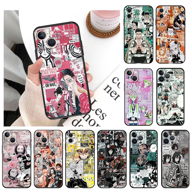 Black Silicone Demon Slayer Anime Kimetsu no Yaiba Phone Case for iphone 14 13 11 12 Pro XS Max Mini XR SE 8 7 14 Plus X Cover
Black Silicone Demon Slayer Anime Kimetsu no Yaiba Phone Case for iphone 14 13 11 12 Pro XS Max Mini XR SE 8 7 14 Plus X Cover