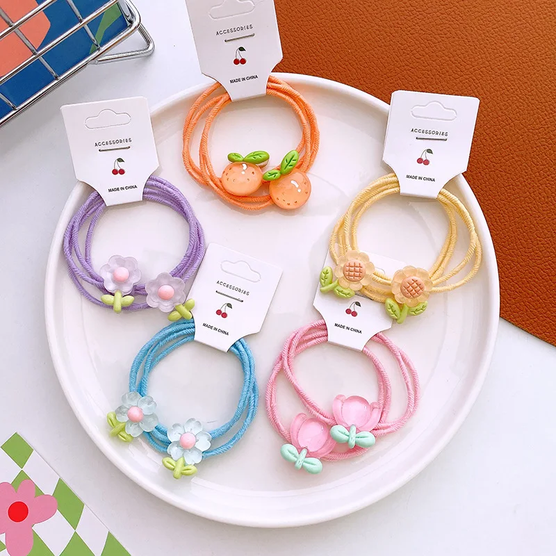1 Pair Korean Sweet Girl Princess Ponytail Hair Accessories Fashion Children Cute Colorful Fruits Flowers Rubber Band Hair Rope
1 Pair Korean Sweet Girl Princess Ponytail Hair Accessories Fashion Children Cute Colorful Fruits Flowers Rubber Band Hair Rope