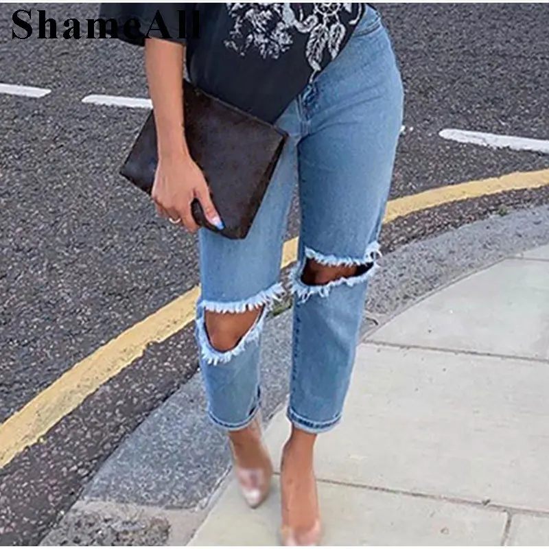 Plus Size Ripped Boyfriend Straight jeans 3XL High Waist Knee Hole Women Black Slim Skinny Y2K Denim Pants Distressed Streetwear
Plus Size Ripped Boyfriend Straight jeans 3XL High Waist Knee Hole Women Black Slim Skinny Y2K Denim Pants Distressed Streetwear