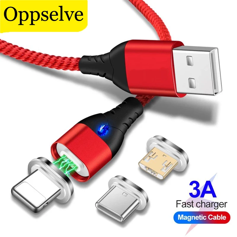 Oppselve Micro USB Charging Phone Android Data Cable Magnetic Fast Cable For iPhone Xiaomi Huawei Mobile Magnet Charger Wire 3A
Oppselve Micro USB Charging Phone Android Data Cable Magnetic Fast Cable For iPhone Xiaomi Huawei Mobile Magnet Charger Wire 3A