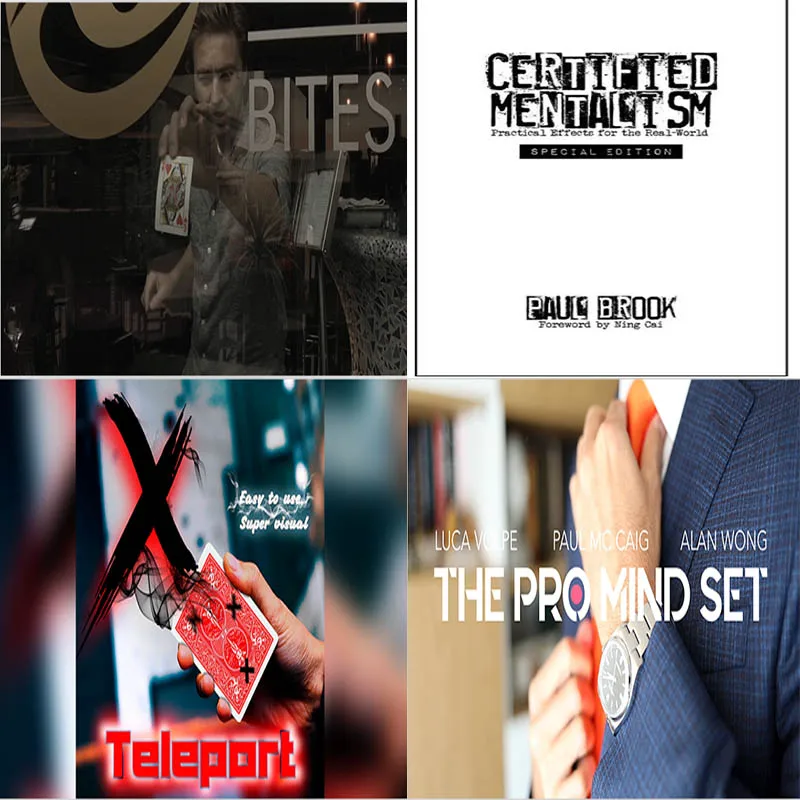 CTW by Peter Eggink ,The Pro Mind Set by Luca Volpe , Certified Mentalism by Paul Brook , Xteleport by Ilya Mely Magic Trick
CTW by Peter Eggink ,The Pro Mind Set by Luca Volpe , Certified Mentalism by Paul Brook , Xteleport by Ilya Mely Magic Trick
