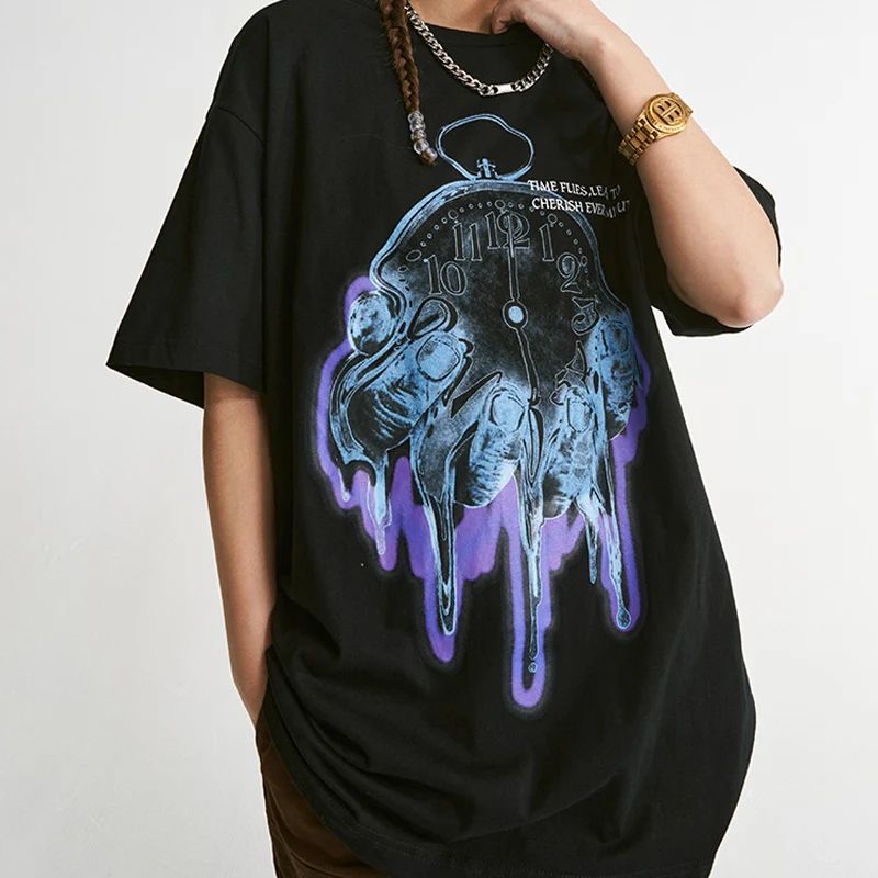 2023 Hip Hop Streetwear Men T-shirt Harajuku Cherish Time Letter Print Short Sleeve T Shirt Summer Cotton Loose Y2k Clothes Tops
2023 Hip Hop Streetwear Men T-shirt Harajuku Cherish Time Letter Print Short Sleeve T Shirt Summer Cotton Loose Y2k Clothes Tops