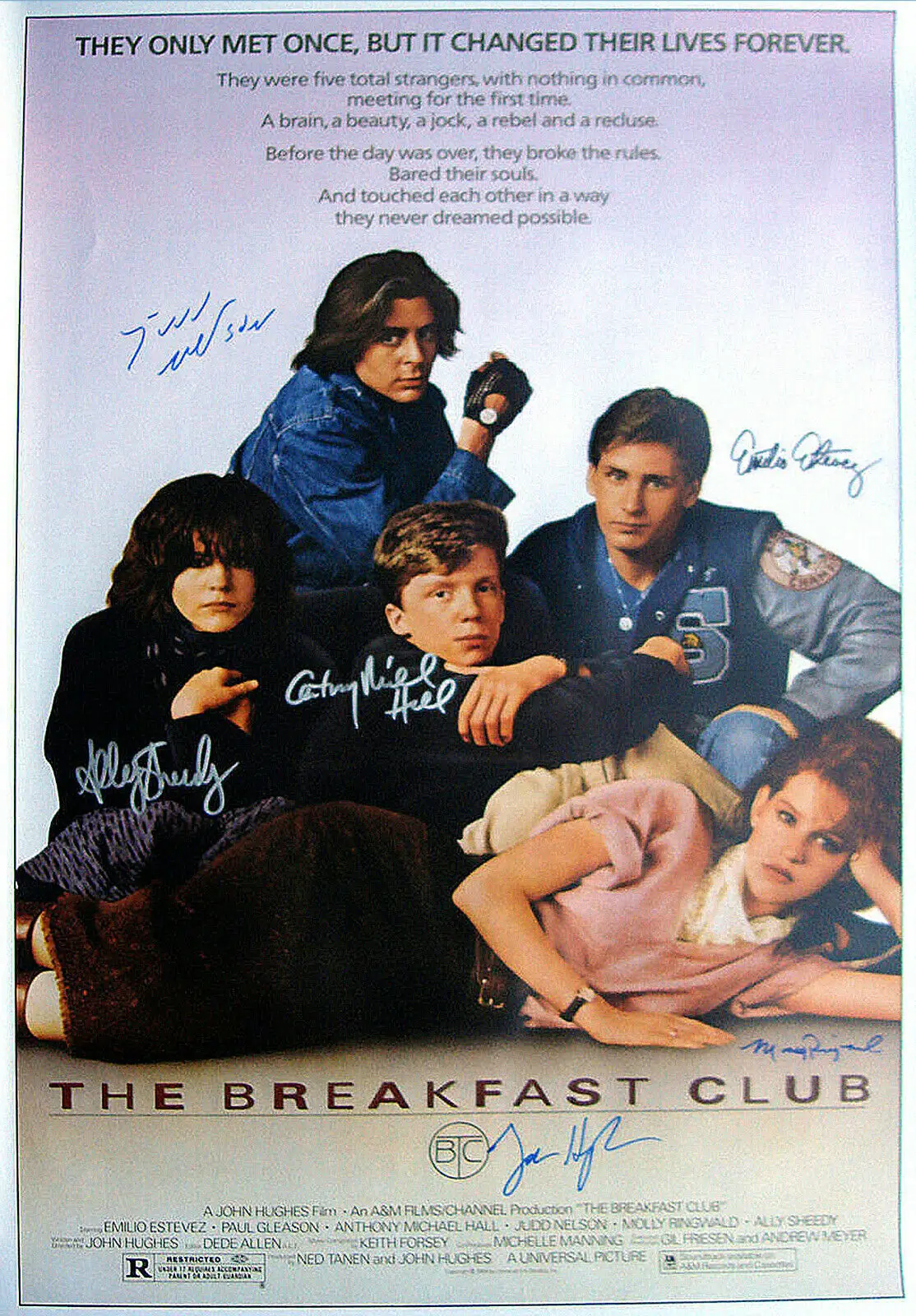 

THE BREAKFAST CLUB MOVIE Signed Photo Art Film Print Silk Poster for Your Home Wall Decor 24x36inch