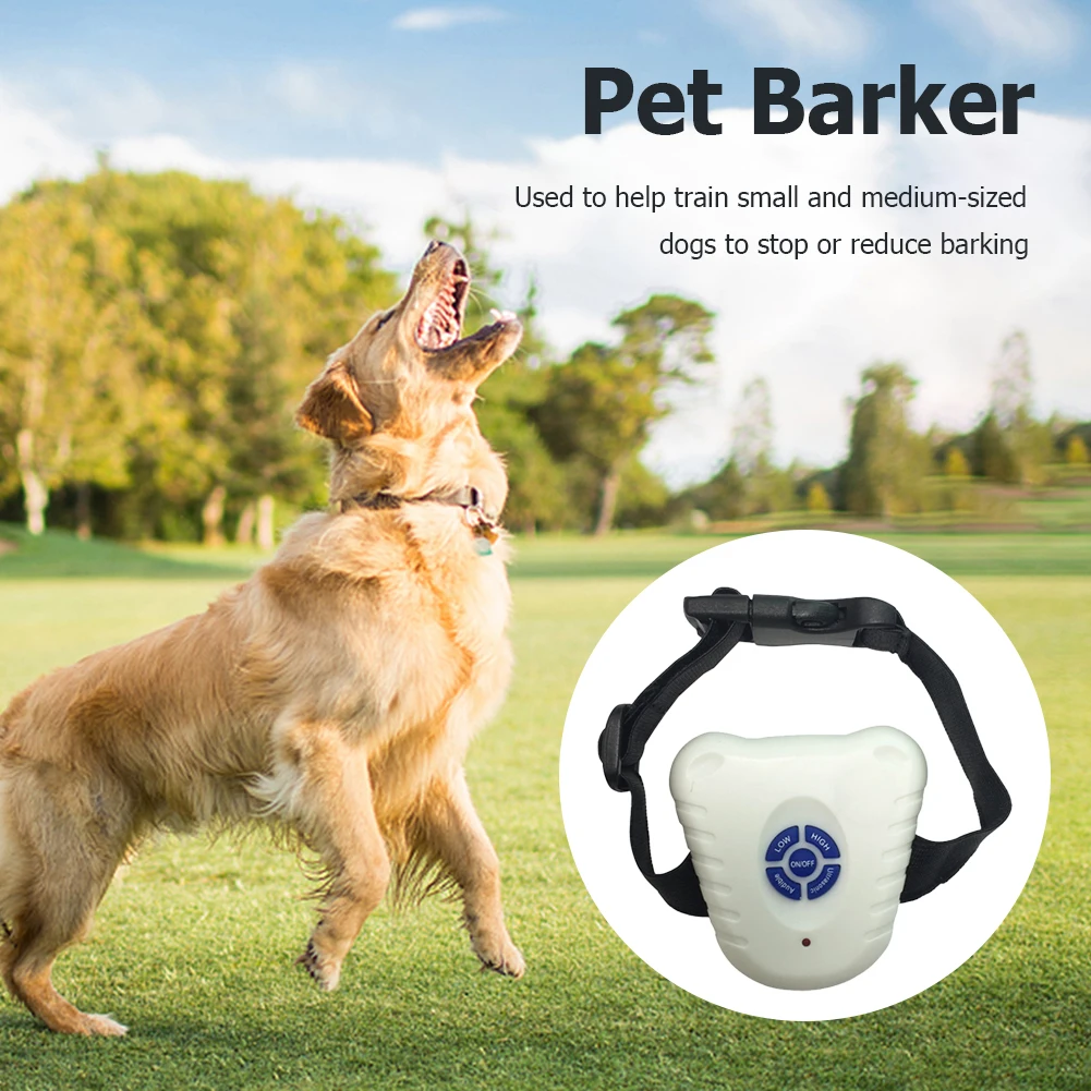 Waterproof Pet Dog Anti Barking Device Adjustable Ultrasonic Dogs Training Stop Barking Shock Vibration Anti Bark Collar for Dog
Waterproof Pet Dog Anti Barking Device Adjustable Ultrasonic Dogs Training Stop Barking Shock Vibration Anti Bark Collar for Dog