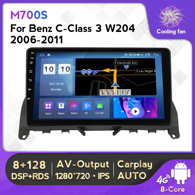 Автомагнитола HD 1280X720 DSP RDS для Mercedes Benz C Class 3 W204 S204 2006-2011 Android, мультимедийный видеоплеер, навигация GPS No 2din
Автомагнитола HD 1280X720 DSP RDS для Mercedes Benz C Class 3 W204 S204 2006-2011 Android, мультимедийный видеоплеер, навигация GPS No 2din