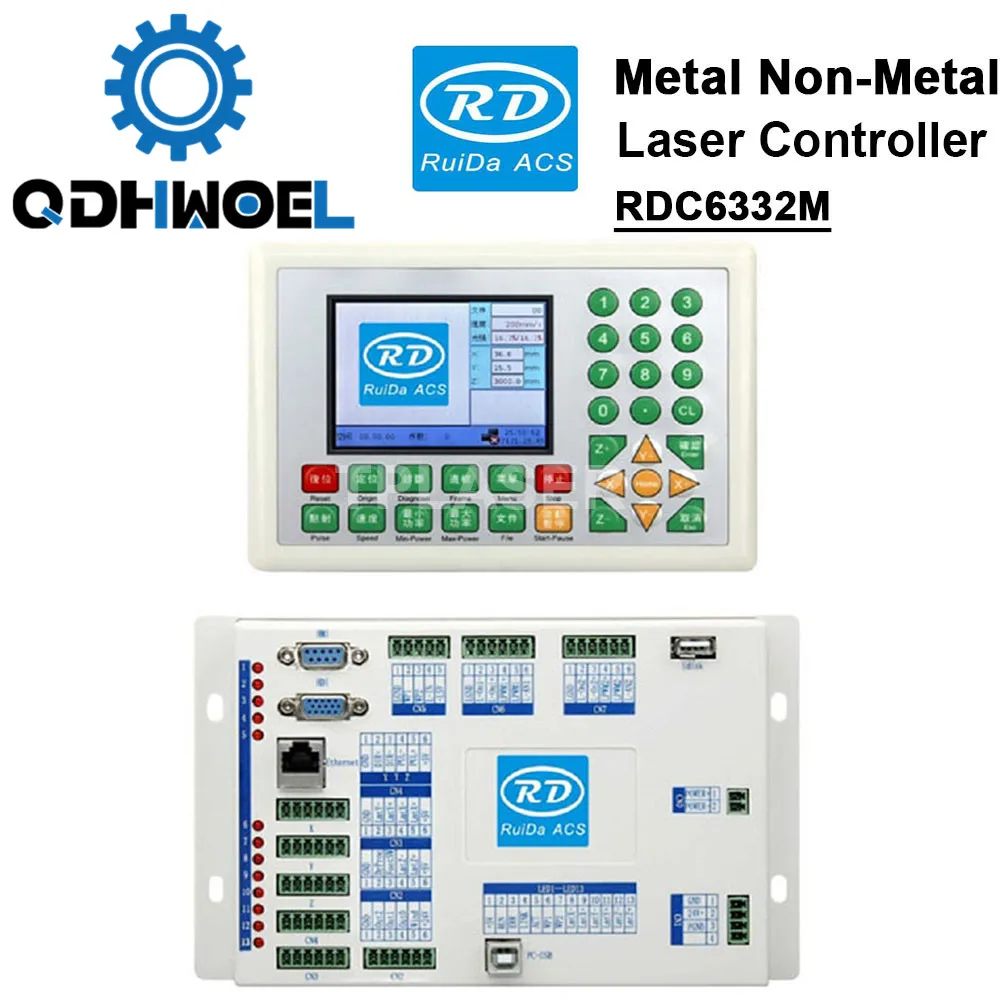Ruida RD6332M Metal Laser Cutting Controller for Metal & Non-metal Mixed Laser Engraving and Cutting Machine
Ruida RD6332M Metal Laser Cutting Controller for Metal & Non-metal Mixed Laser Engraving and Cutting Machine
