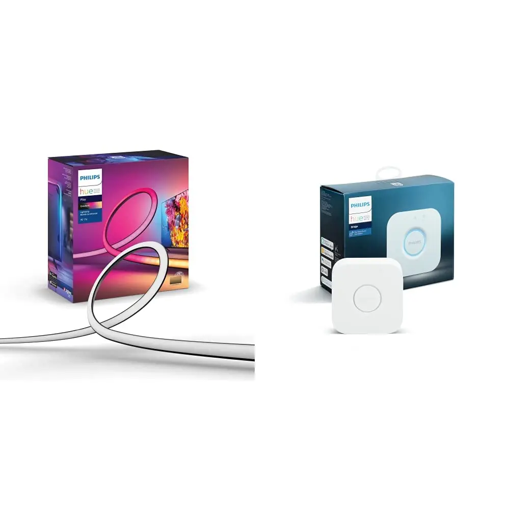 Градиентная световая лента Philips Hue 75 дюймов (требуется Синхронизация с ТВ, музыкой и играми), устройство для синхронизации цветов и цветов
Градиентная световая лента Philips Hue 75 дюймов (требуется Синхронизация с ТВ, музыкой и играми), устройство для синхронизации цветов и цветов