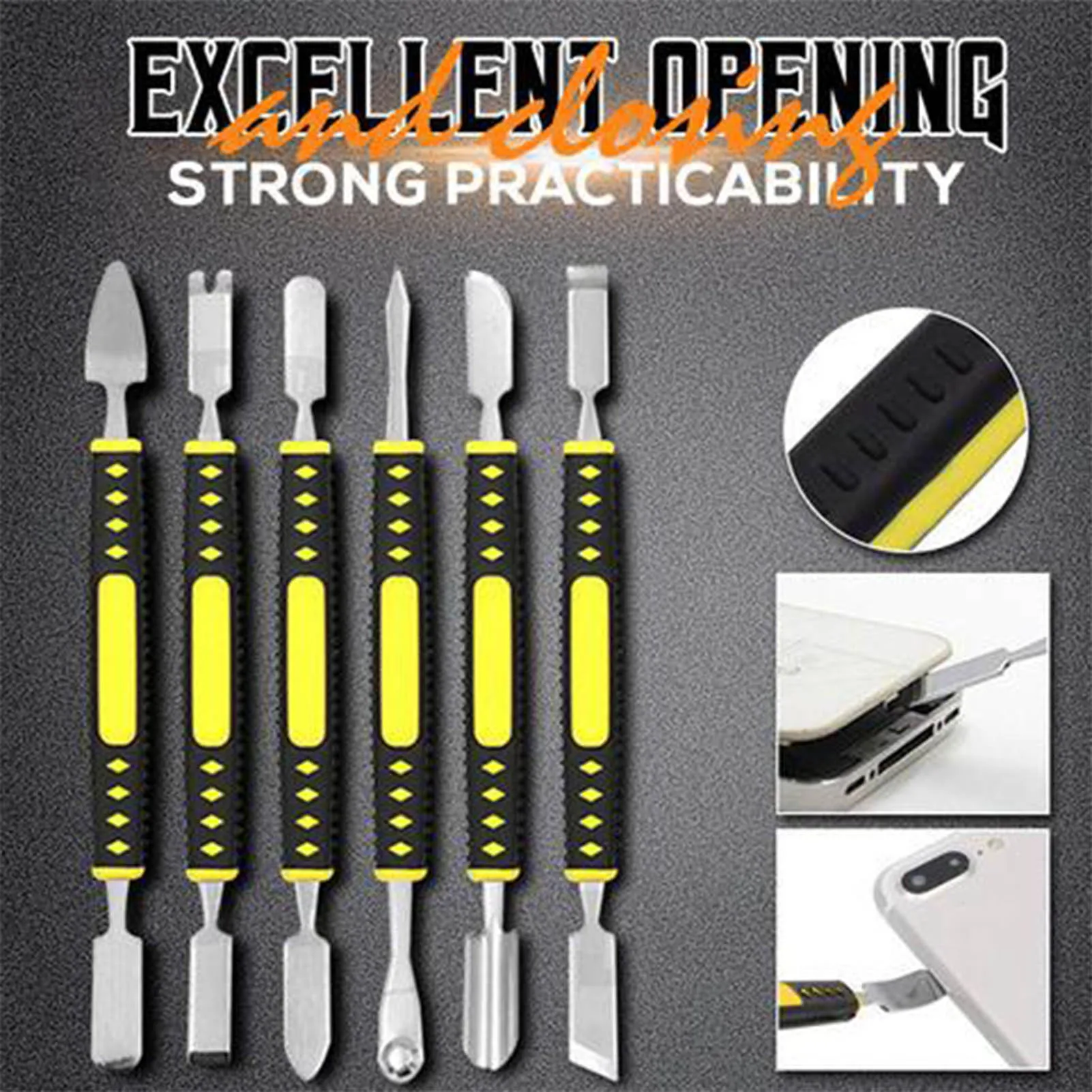 Metal Crowbar 6-Piece Set Boot Stick Mobile Phone Digital Mini Multi Home Appliance Disassemble Tool Electronic Repair Tools
Metal Crowbar 6-Piece Set Boot Stick Mobile Phone Digital Mini Multi Home Appliance Disassemble Tool Electronic Repair Tools