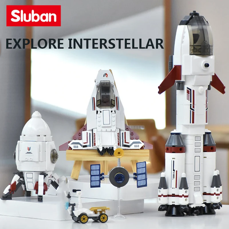115PCS+Sluban Building Block Expeditionary Rocket Space Series Orbiter Saturn Lander City DIY Kid Learning Toy Educational Brick
115PCS+Sluban Building Block Expeditionary Rocket Space Series Orbiter Saturn Lander City DIY Kid Learning Toy Educational Brick