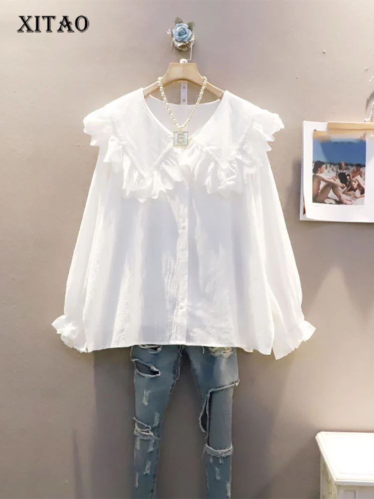 XITAO Ruffle Blouse Fashion Single Breast Full Sleeve White Black Small Fresh Casual Patchwork Style 2022 Spring Shirt WMD4628
XITAO Ruffle Blouse Fashion Single Breast Full Sleeve White Black Small Fresh Casual Patchwork Style 2022 Spring Shirt WMD4628