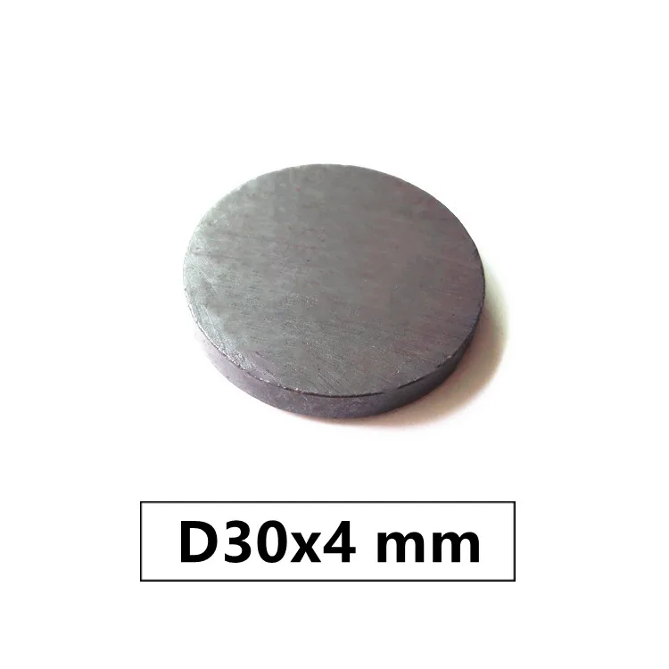 

50pcs/lot Y30 Disk Ferrite Magnet 30*4 mm Permanent magnet 30mm x 4mm Black Round Speaker 30x4 mm