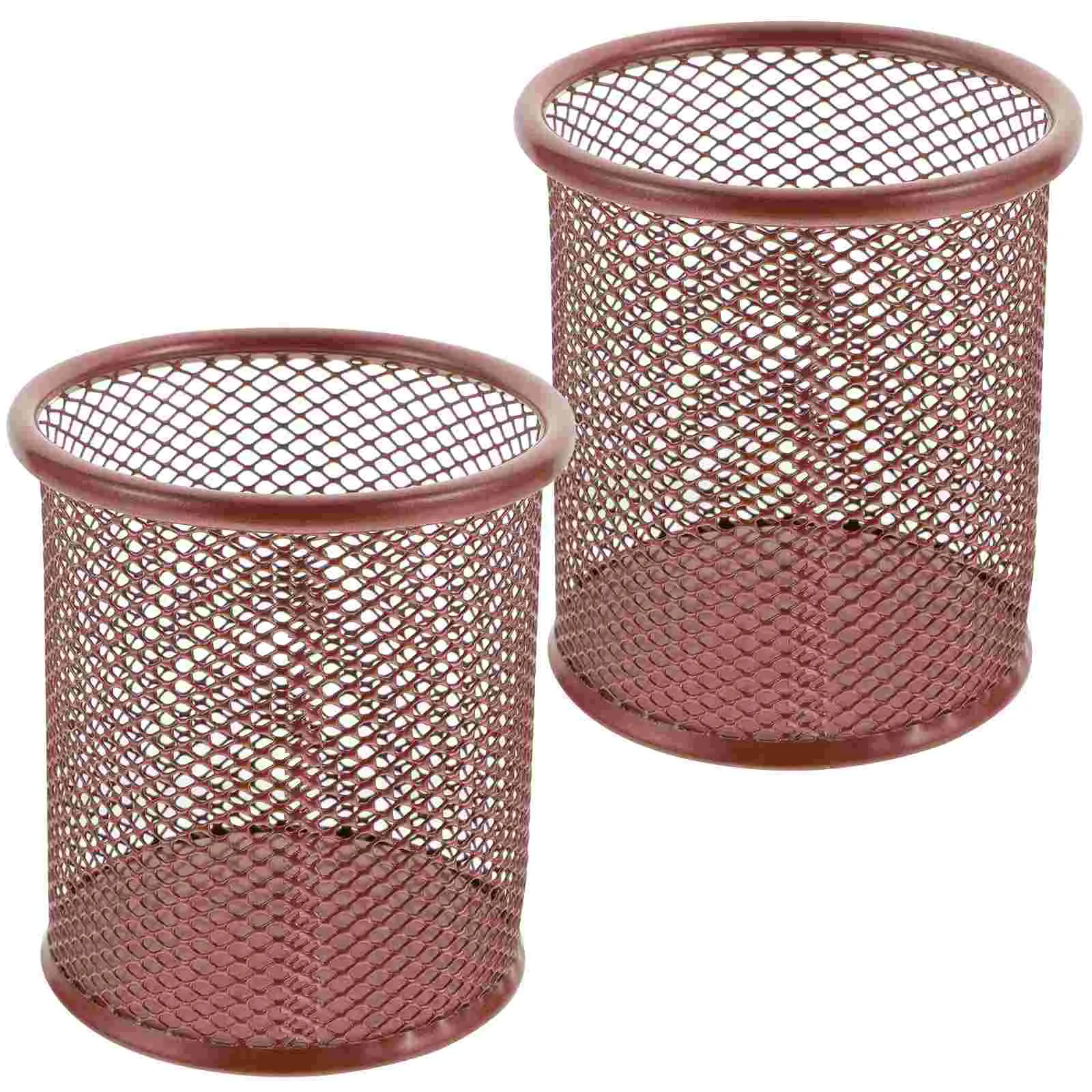 2 Pcs Metal Holder Desk Cup Holder Paper Clip Storage Bucket Office Organizers Toolbox 10x9x9cm Rose Gold
2 Pcs Metal Holder Desk Cup Holder Paper Clip Storage Bucket Office Organizers Toolbox 10x9x9cm Rose Gold