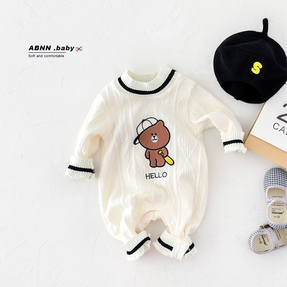 Newborn 2022 Fall Baby Bodysuit Knitted Baby Girl Clothes Toddler Bear Long Sleeve One Piece Boy Clothes Sweater 0-24M
Newborn 2022 Fall Baby Bodysuit Knitted Baby Girl Clothes Toddler Bear Long Sleeve One Piece Boy Clothes Sweater 0-24M