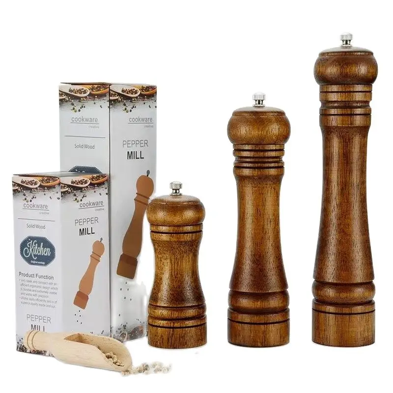 2pcs Oak Wood 5/8 inch Pepper Spice Mill Manual Pepper Seasoning Grinder Kitchen Cooking BBQ Tools
2pcs Oak Wood 5/8 inch Pepper Spice Mill Manual Pepper Seasoning Grinder Kitchen Cooking BBQ Tools