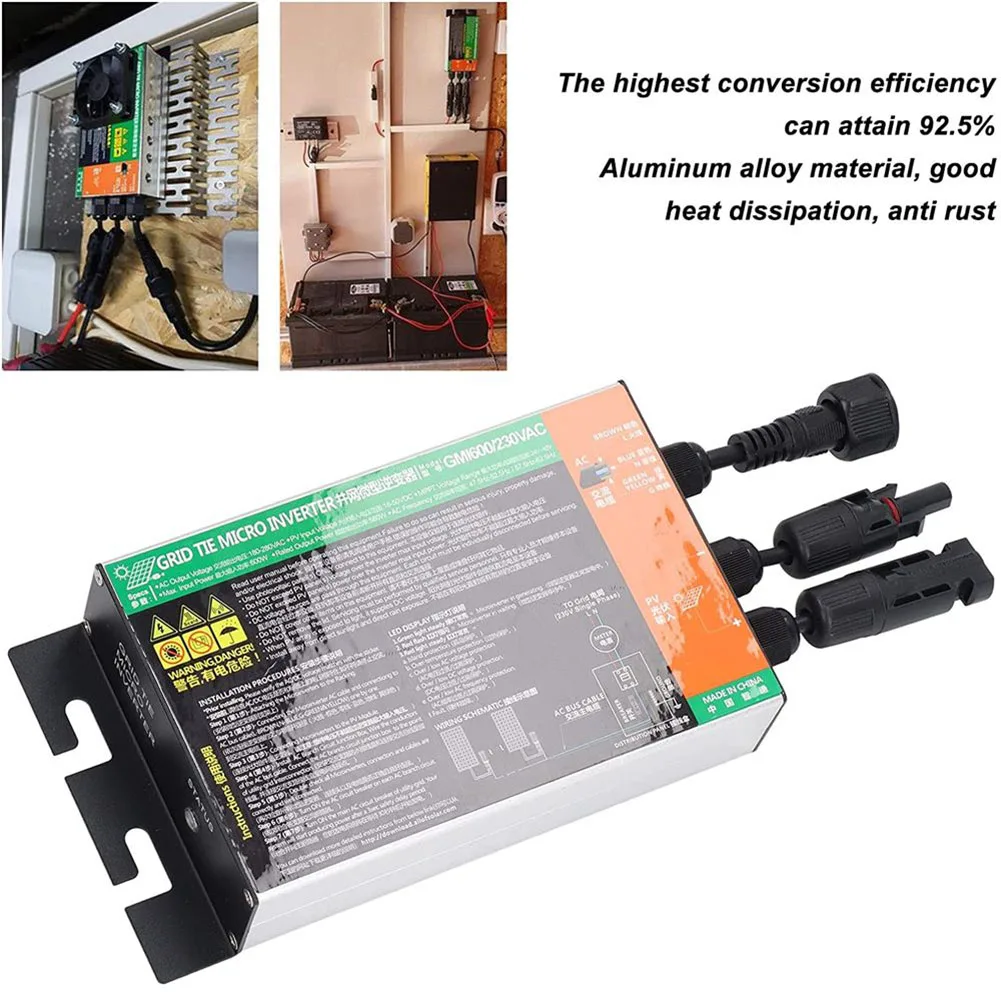 500/600/700W Solar Microinverter Pure Sine MPPT Grid Tie DC18-50V Wave Inverter Energy Chargers Mains Inverter Solar Microinver
500/600/700W Solar Microinverter Pure Sine MPPT Grid Tie DC18-50V Wave Inverter Energy Chargers Mains Inverter Solar Microinver