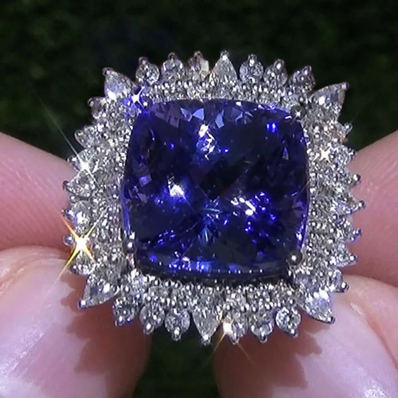 Charming Blue CZ Women Rings Wedding Party Accessories Bling Bling Graceful Bridal Eternity Ring Trendy Jewelry Wholesale
Charming Blue CZ Women Rings Wedding Party Accessories Bling Bling Graceful Bridal Eternity Ring Trendy Jewelry Wholesale