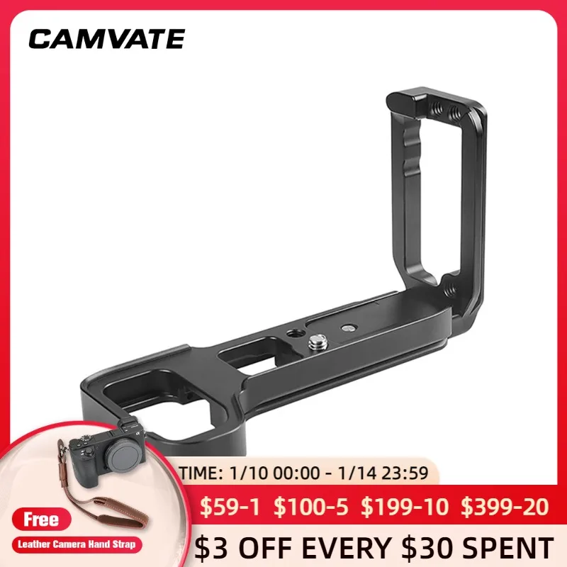 CAMVATE Aluminum Standard Arca Swiss Style L-Type Bracket Plate Quick Release Plate For DSLR Camera Sony A7R3 A7M3, Tripod, Mic
CAMVATE Aluminum Standard Arca Swiss Style L-Type Bracket Plate Quick Release Plate For DSLR Camera Sony A7R3 A7M3, Tripod, Mic