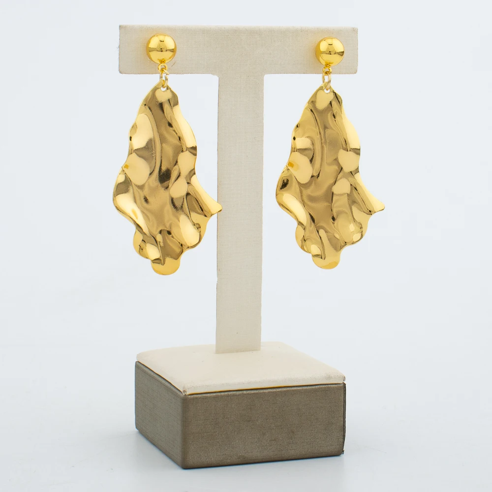 Gold Color Dangle Earrings for Women Irregular Design 18K Gold Plated Stud Earrings African Dubai Copper Drop Earrings Jewelry
Gold Color Dangle Earrings for Women Irregular Design 18K Gold Plated Stud Earrings African Dubai Copper Drop Earrings Jewelry
