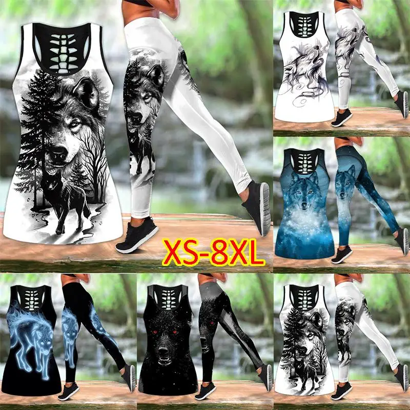 Wolf 3D All Over Printed Legging + Hollow Tank Summer Vest for Women Yoga Tank Tops Leggings Suit 5 Styles
Wolf 3D All Over Printed Legging + Hollow Tank Summer Vest for Women Yoga Tank Tops Leggings Suit 5 Styles