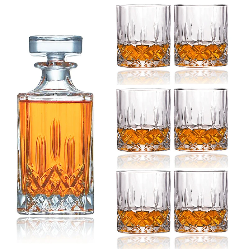 novelty home bar 3 Pcs Whiskey Decanter Set with 2 Pcs old fashioned glass for Liquor Scotch Bourbon 210303-09
novelty home bar 3 Pcs Whiskey Decanter Set with 2 Pcs old fashioned glass for Liquor Scotch Bourbon 210303-09