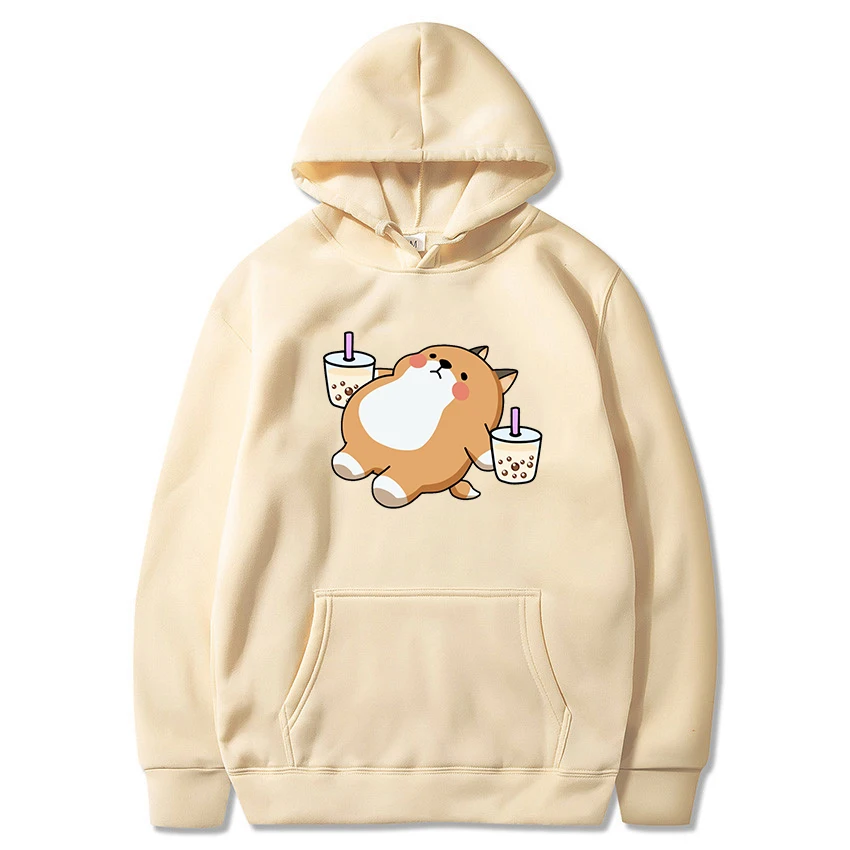 Bubble Tea Kawaii Dog Print Hoodies Milk Tea Oversize Pullover Woman Man Ulzzang Fashion Casual Hooded Clothes Female Streetwear
Bubble Tea Kawaii Dog Print Hoodies Milk Tea Oversize Pullover Woman Man Ulzzang Fashion Casual Hooded Clothes Female Streetwear