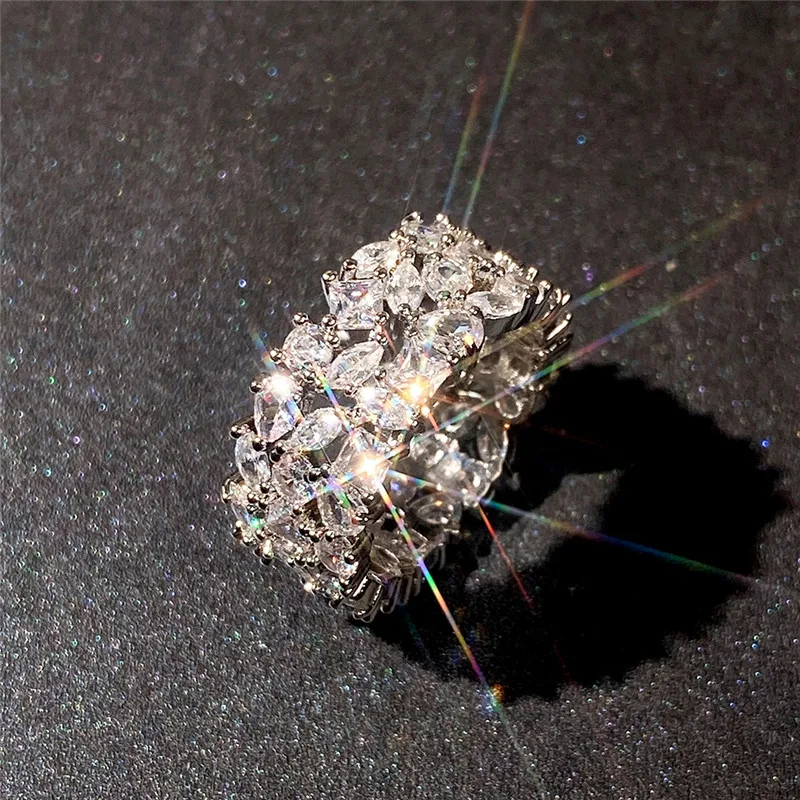 New Newly Designed Wedding Promise Rings for Women Fancy Square/Marquise/Water Drop CZ Fashion Accessories Engagement Jewelry
New Newly Designed Wedding Promise Rings for Women Fancy Square/Marquise/Water Drop CZ Fashion Accessories Engagement Jewelry