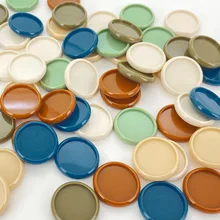 100PCS 28MM Mushroom Hole Loose-leaf Binding discs A5/A4 noteBook Stationery Binding Ring Accessories Hole Type Binding Buckle