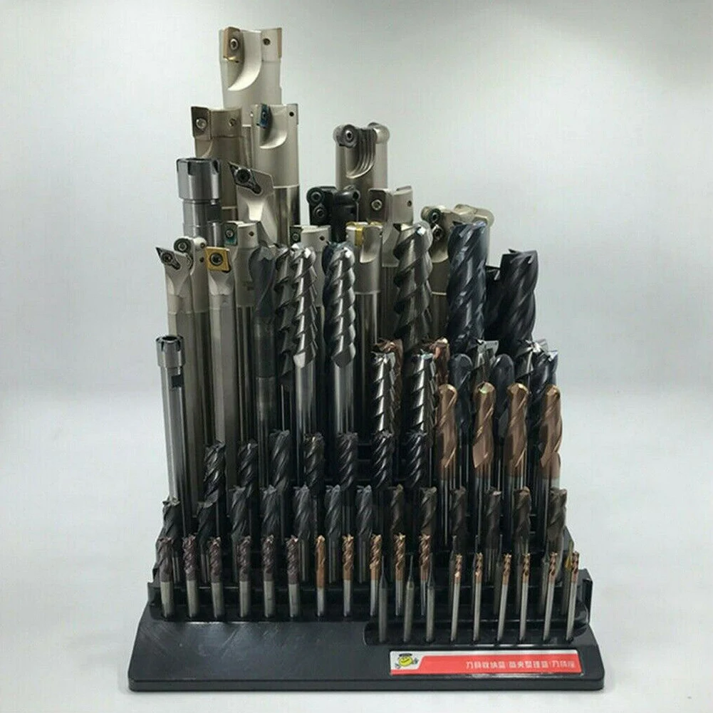 Simple Saving Space Milling Cutter Durable Tools Holder Professional Multi Hole Storage Box Practical Drill Organizer Detachable
Simple Saving Space Milling Cutter Durable Tools Holder Professional Multi Hole Storage Box Practical Drill Organizer Detachable