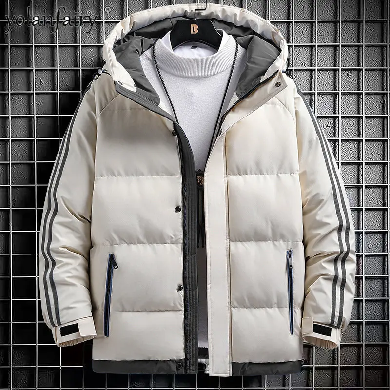 Men's Winter Coat Mens Clothing 2022 New Hooded Cotton Padded Jacket Man Winter Parkas Loose Oversize Coat Trendy Casual Outwear
Men's Winter Coat Mens Clothing 2022 New Hooded Cotton Padded Jacket Man Winter Parkas Loose Oversize Coat Trendy Casual Outwear