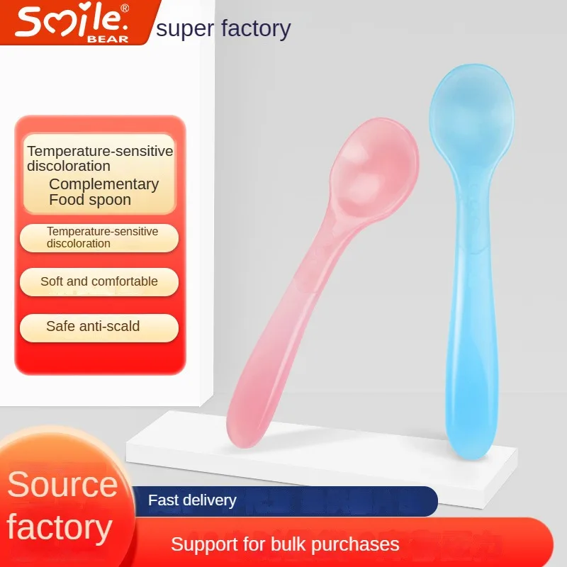 Baby Silicone Spoon Induction Temperature Feeding Spoon Kids Discoloration To Prevent Scalding Feeding Tools Training To Eat
Baby Silicone Spoon Induction Temperature Feeding Spoon Kids Discoloration To Prevent Scalding Feeding Tools Training To Eat