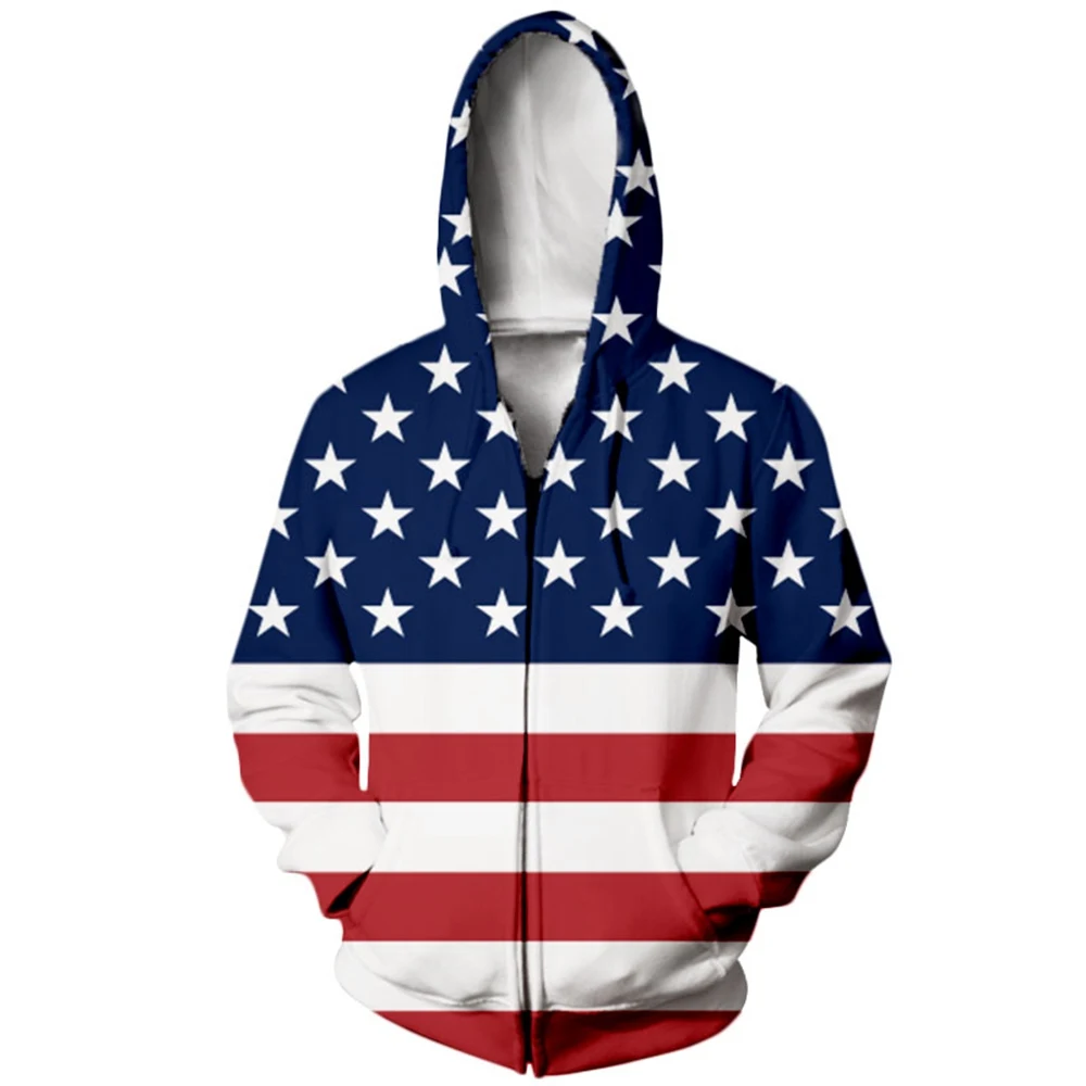 SONSPEE Streetwear Fashion Casual Long Sleeve Hoody American Flag 3d Print Harajuku Unisex Hoodies Men Sweatshirt Zip Hoodie Top
SONSPEE Streetwear Fashion Casual Long Sleeve Hoody American Flag 3d Print Harajuku Unisex Hoodies Men Sweatshirt Zip Hoodie Top
