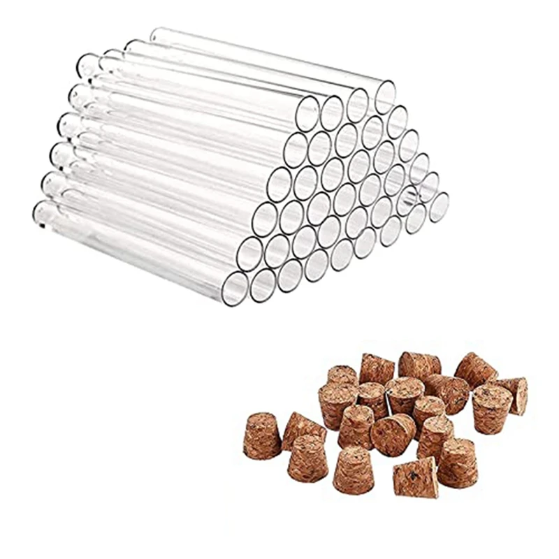 Pack Of 40 Plastic Test Tubes With Corks Test Tubes With Cork For DIY Craft Candy Liquids Spices Flowers 150X16mm
Pack Of 40 Plastic Test Tubes With Corks Test Tubes With Cork For DIY Craft Candy Liquids Spices Flowers 150X16mm
