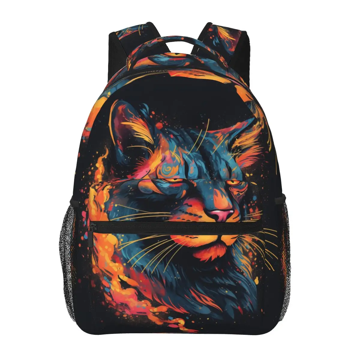 Cat Backpack Vibrant Fire Animal Head Outdoor Style Backpacks Women Cool School Bags Colorful Breathable Rucksack
Cat Backpack Vibrant Fire Animal Head Outdoor Style Backpacks Women Cool School Bags Colorful Breathable Rucksack