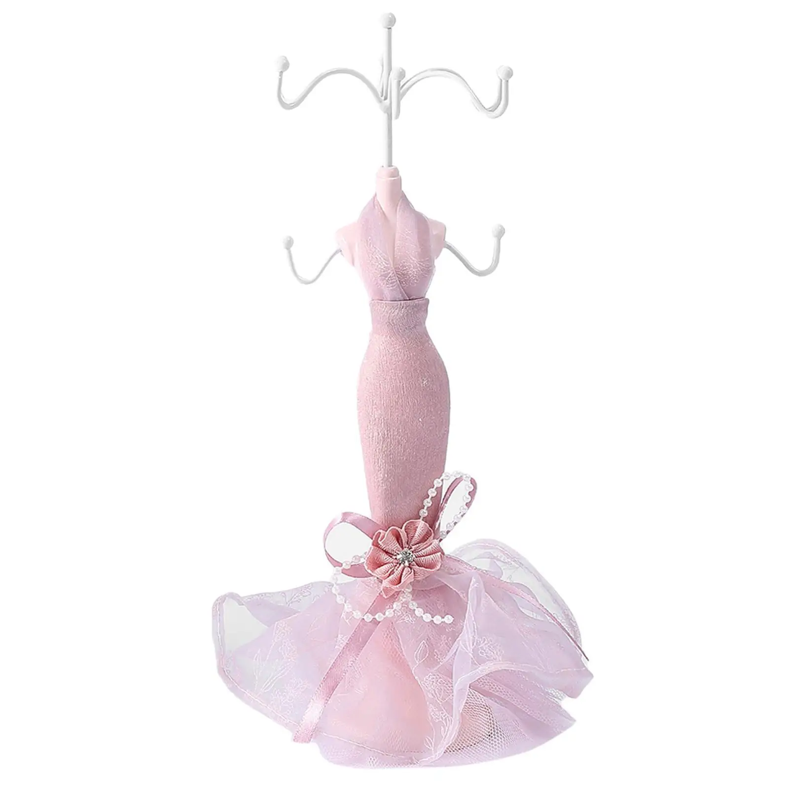 Elegant Evening Dress Lady Mannequin Hook Jewelry Organizer Display Showcase Pink 1
Elegant Evening Dress Lady Mannequin Hook Jewelry Organizer Display Showcase Pink 1