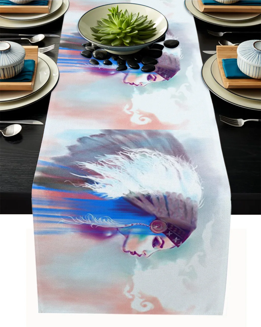American Indian Girl Boho Style Tablecloth Table Runner Decoration Home Decor Dinner Table Decoration Table Decor
American Indian Girl Boho Style Tablecloth Table Runner Decoration Home Decor Dinner Table Decoration Table Decor