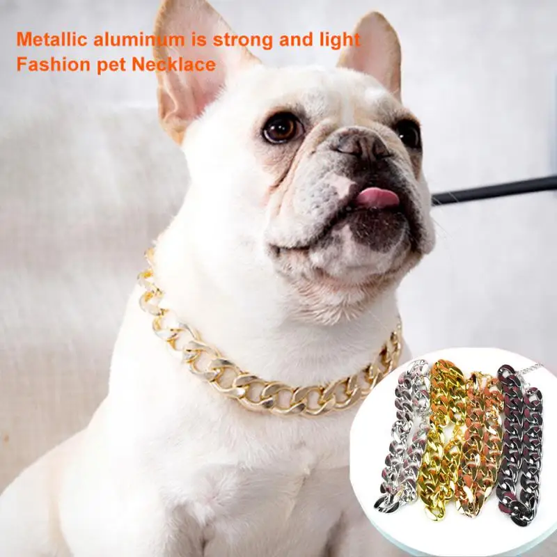 Gold Dog Chain Collar Choker For Large Pitbull Bulldog Teddy French Bulldog Metal Collar Pet Necklace Dog Jewelry Pet Products
Gold Dog Chain Collar Choker For Large Pitbull Bulldog Teddy French Bulldog Metal Collar Pet Necklace Dog Jewelry Pet Products