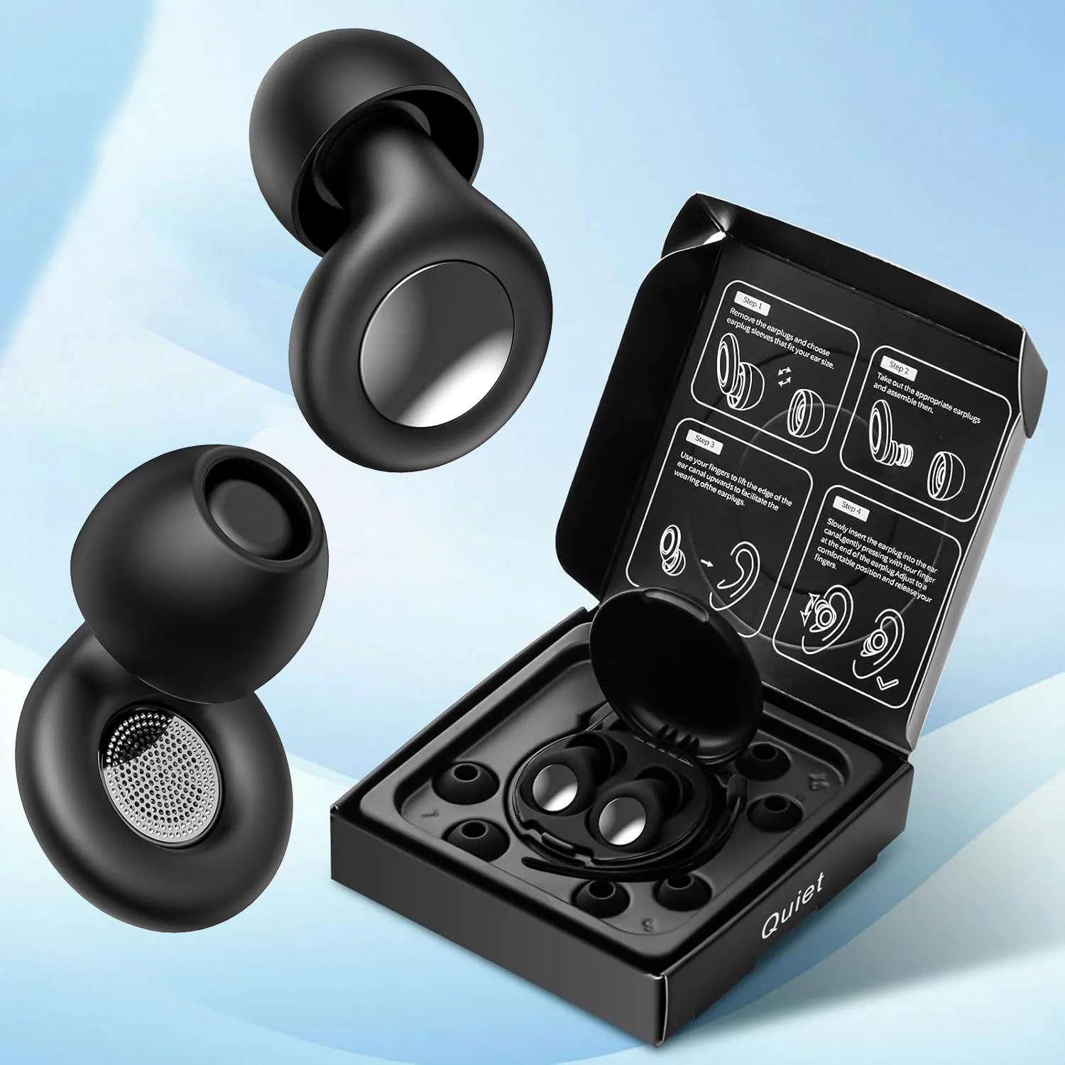 Многоразовые силиконовые беруши Ear Plugs 
Многоразовые силиконовые беруши Ear Plugs