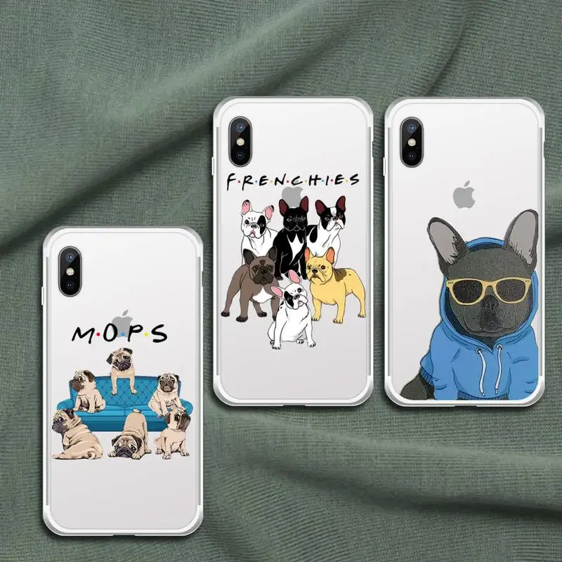 Cute Pug Bulldog dog pet Phone Case Transparent soft For iphone 12 11 13 7 8 6 s plus x xs xr pro max mini
Cute Pug Bulldog dog pet Phone Case Transparent soft For iphone 12 11 13 7 8 6 s plus x xs xr pro max mini
