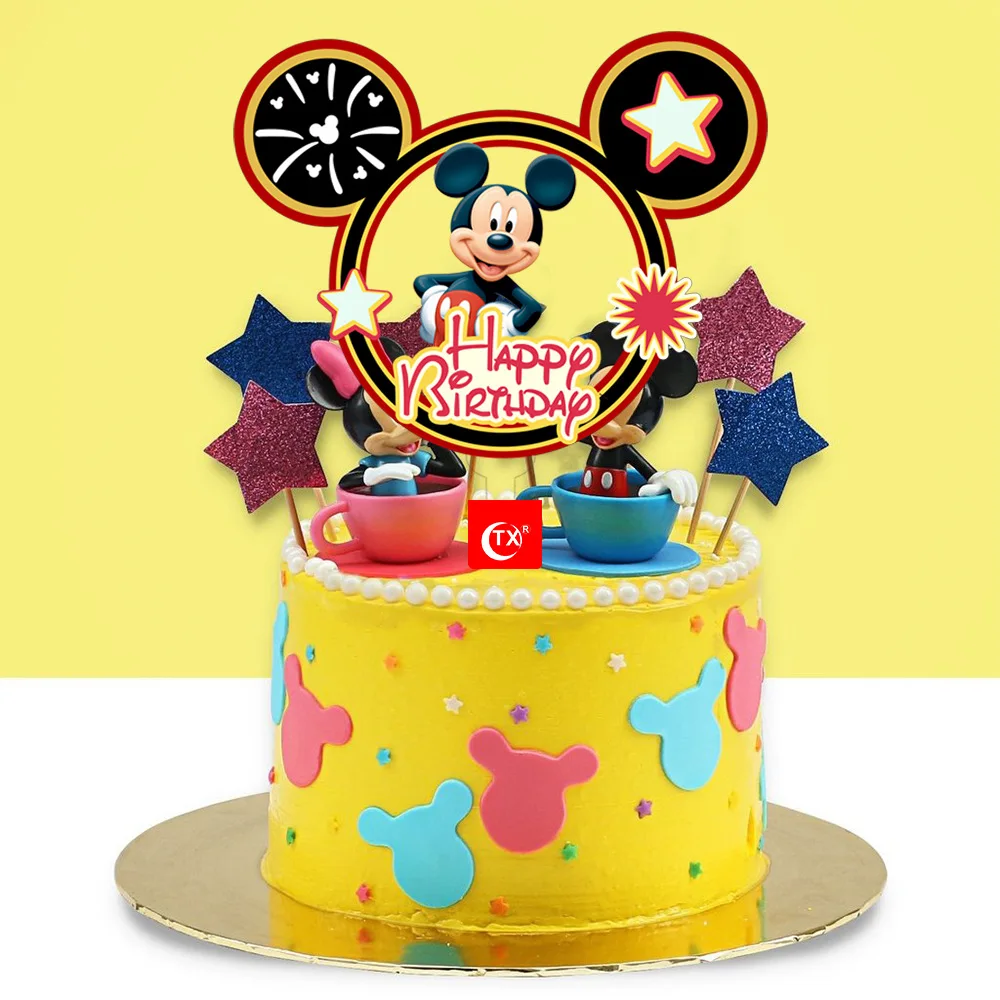 Disney Mickey Mouse Themed Kids Birthday Party Cake Decorating Cards Cartoon Anime Mickey New Plugin Party Dress Up Accessories
Disney Mickey Mouse Themed Kids Birthday Party Cake Decorating Cards Cartoon Anime Mickey New Plugin Party Dress Up Accessories