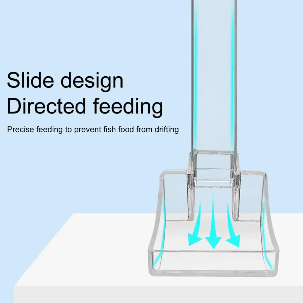 

1 Set Shrimp Feeding Tube Slide Design Fish Feeding Ring Wide Opening Fish Feeding Aquarium Funnel Feeder Directional Feeding