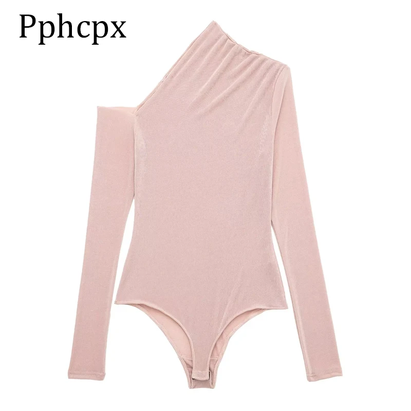 Pphcpx Grenadine Jumpsuit Women 2022 Solid Long Sleeve Asymmetric Bodysuit Female Sexy Slim Elegant Romper Casual Bodysuit
Pphcpx Grenadine Jumpsuit Women 2022 Solid Long Sleeve Asymmetric Bodysuit Female Sexy Slim Elegant Romper Casual Bodysuit